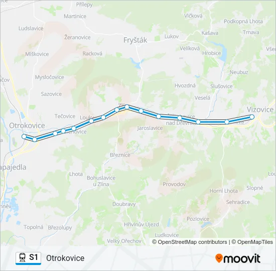 S1 Train Line Map