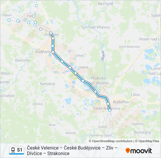 S1 Train Line Map
