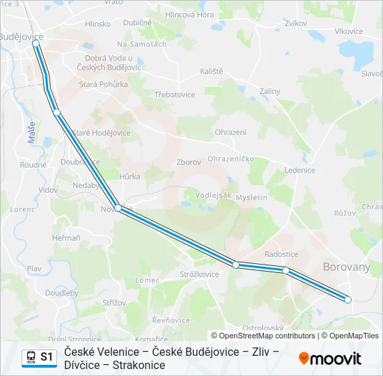 S1 Train Line Map