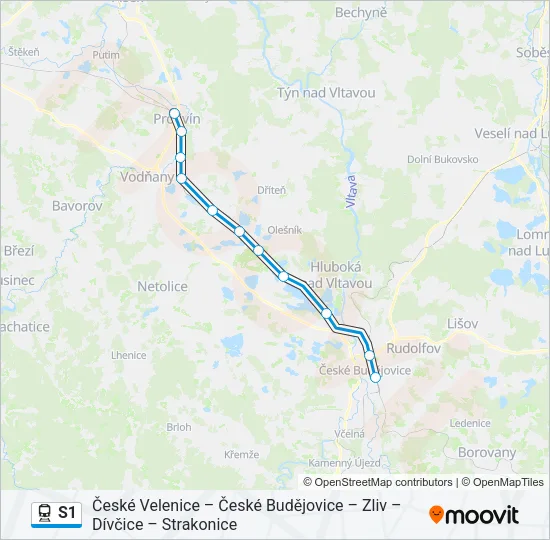 S1 Train Line Map