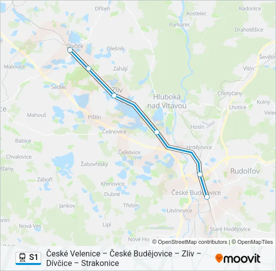 S1 Train Line Map