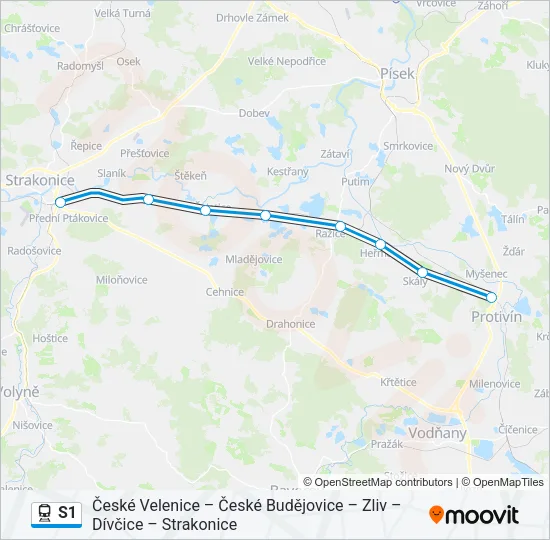 S1 Train Line Map