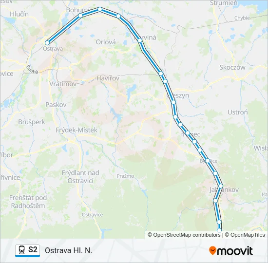 S2 Train Line Map