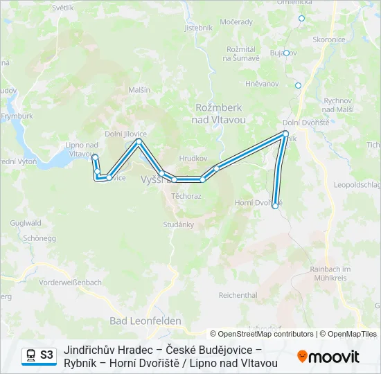 S3 Train Line Map