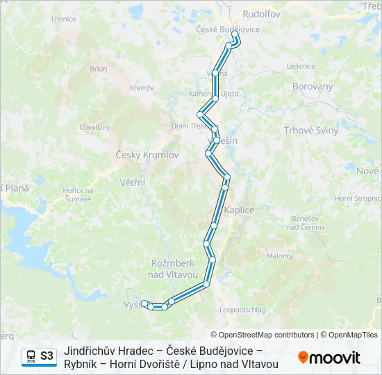S3 Train Line Map