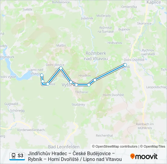 S3 Train Line Map