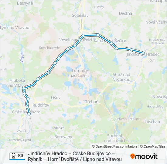 S3 Train Line Map