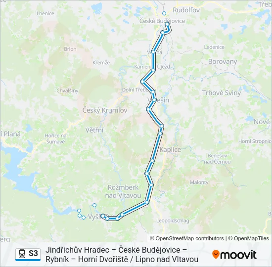 S3 Train Line Map