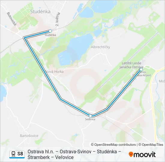 S8 Train Line Map