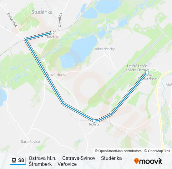 S8 Train Line Map