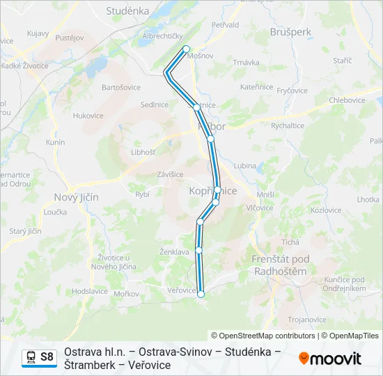 S8 Train Line Map