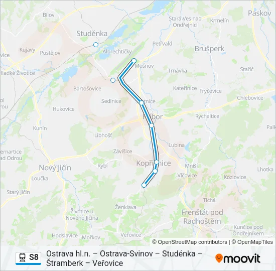 S8 Train Line Map