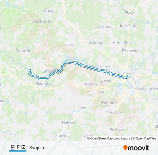 P1Z Train Line Map