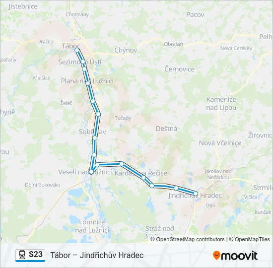 S23 Train Line Map