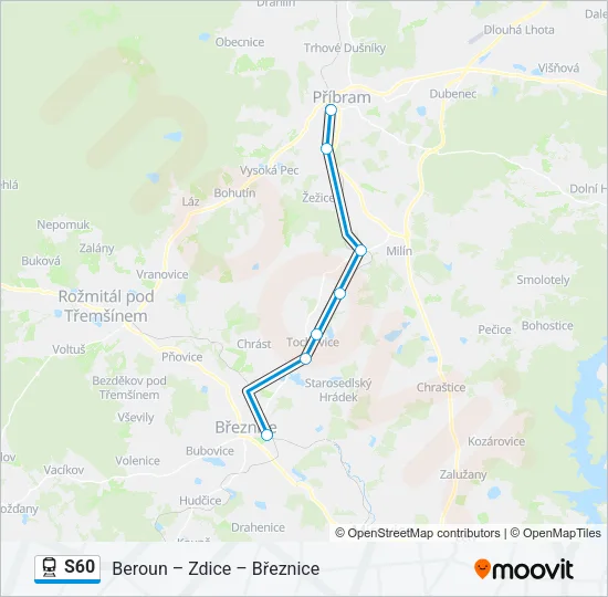 S60 Train Line Map