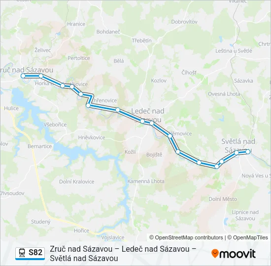 S82 Train Line Map