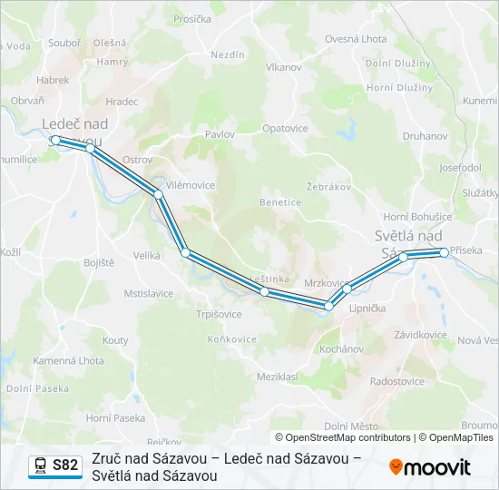 S82 Train Line Map