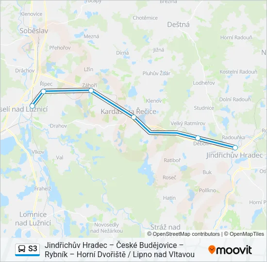 S3 Bus Line Map