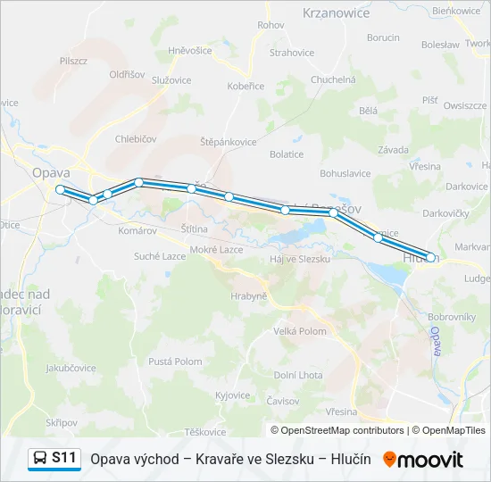 S11 Bus Line Map