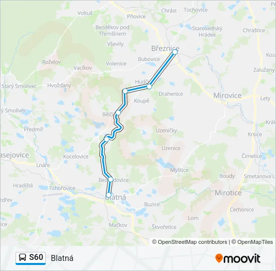 S60 Bus Line Map