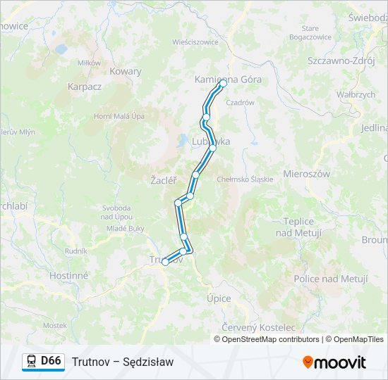 D66 Train Line Map