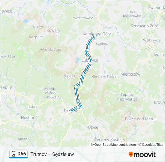 D66 Train Line Map
