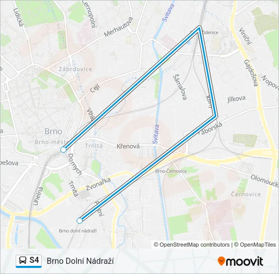 S4 Bus Line Map