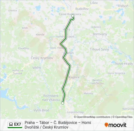 EX7 Bus Line Map