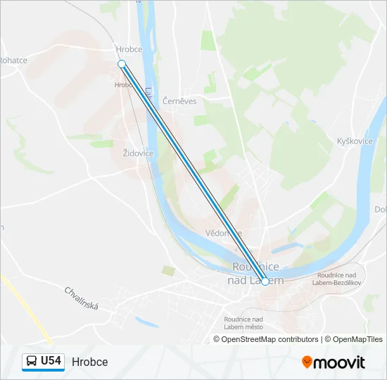 U54 Bus Line Map