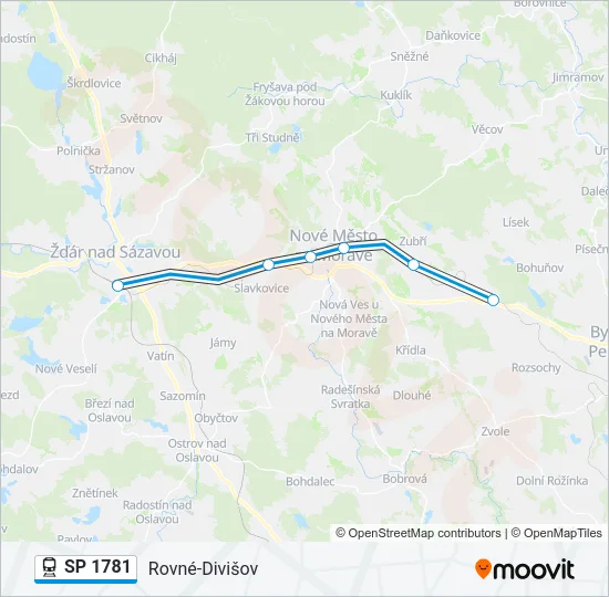 SP 1781 Train Line Map