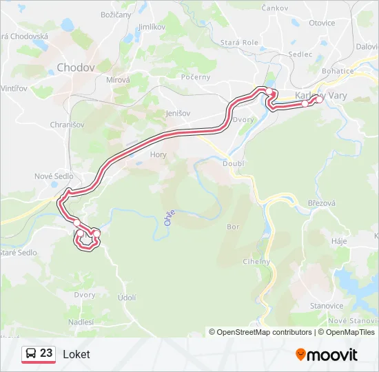 23 Bus Line Map