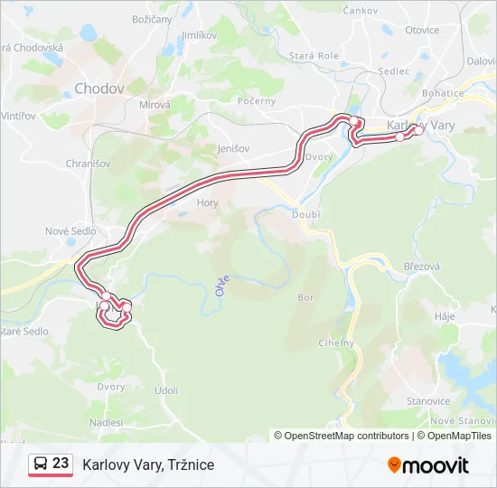 23 Bus Line Map