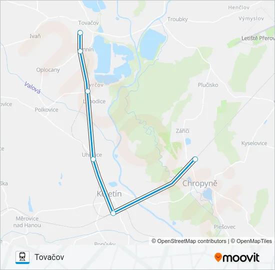 OS 18652 Train Line Map