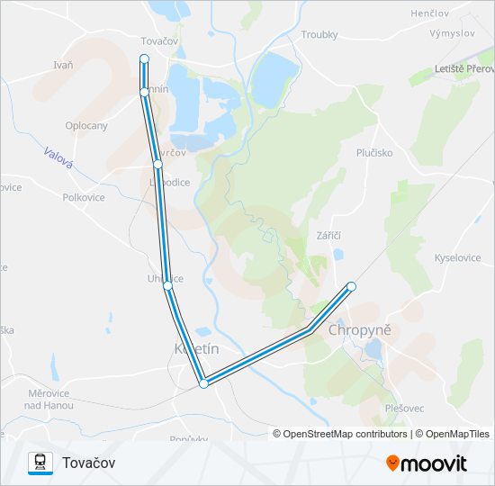 OS 18656 Train Line Map