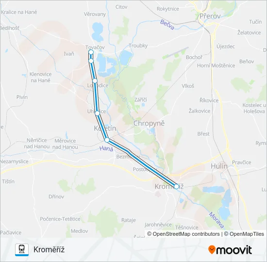 OS 18659 Train Line Map