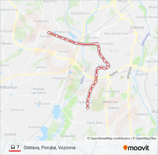 7 Bus Line Map