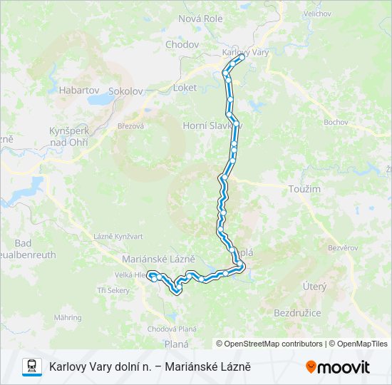 Поезд OS 26909: карта маршрута
