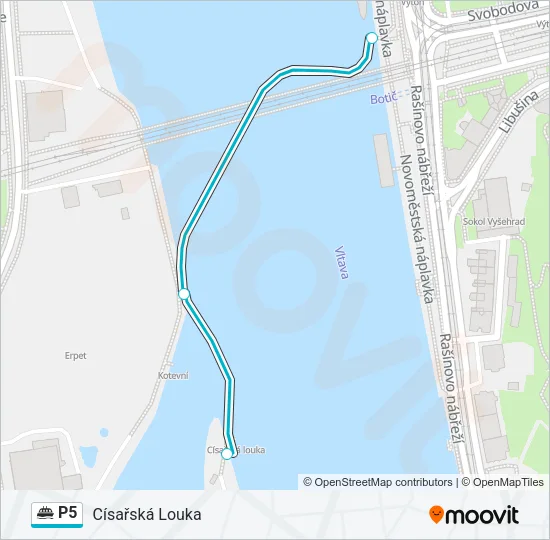 P5 Ferry Line Map