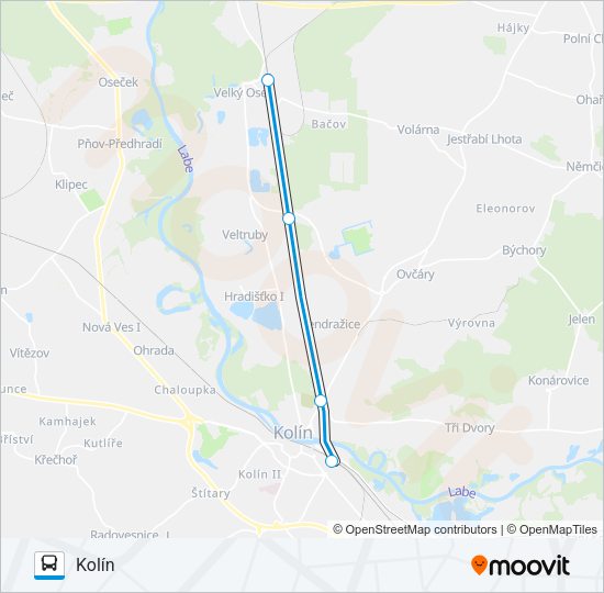 OS 90215 Bus Line Map