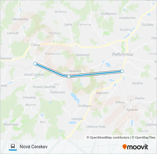 OS 118409 Bus Line Map