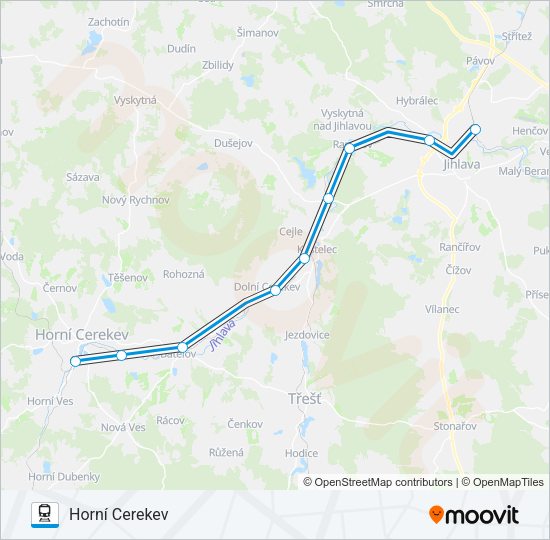 Поезд OS 18413: карта маршрута