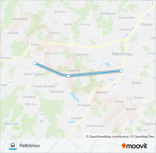 OS 18412 Bus Line Map