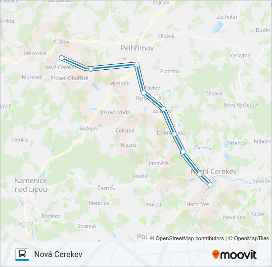 Автобус OS 118409: карта маршрута
