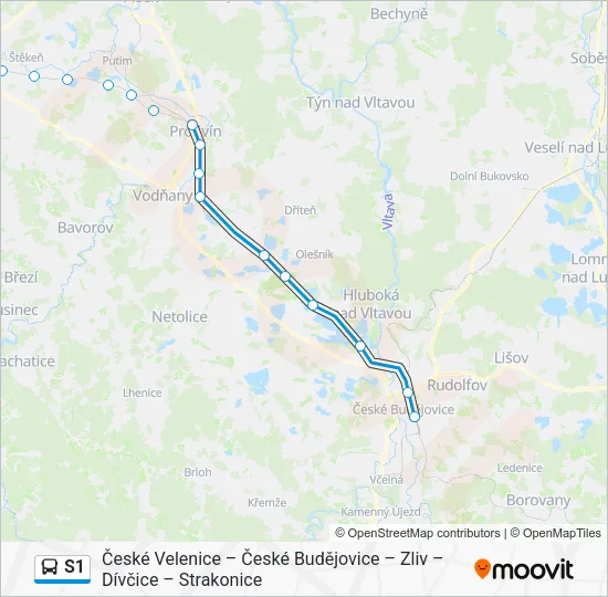 S1 Bus Line Map