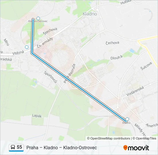 S5 Bus Line Map