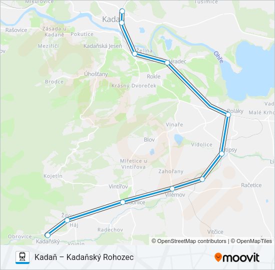 Поезд OS 18360: карта маршрута