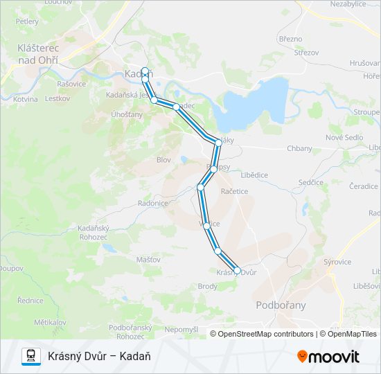 Поезд OS 18367: карта маршрута