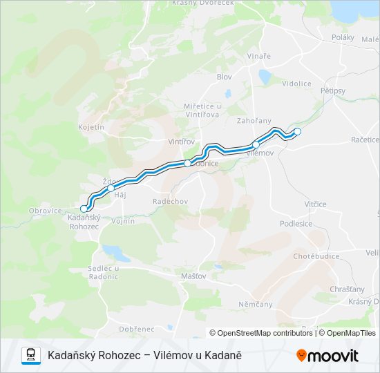 Поезд OS 18371: карта маршрута