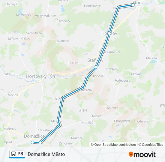 P3 Bus Line Map