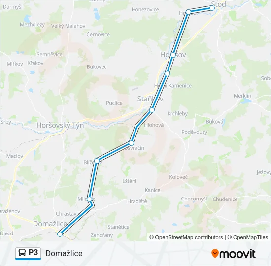 P3 Bus Line Map